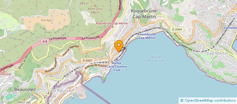 localisation de l'entreprise 821 632 197 à ROQUEBRUNE-CAP-MARTIN