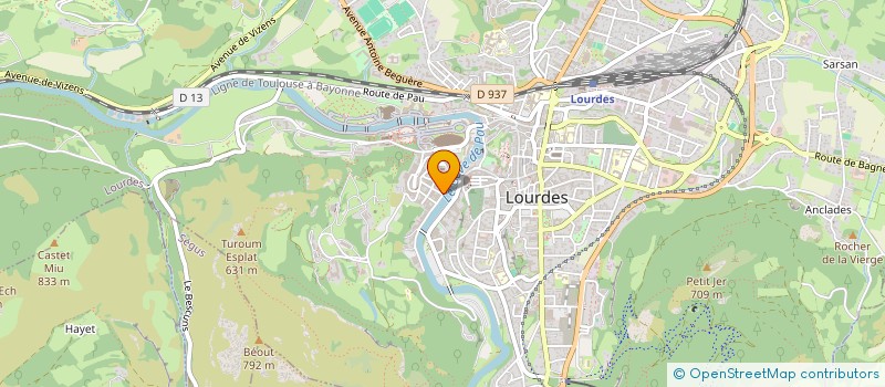 localisation de l'entreprise 821 639 192   LOURDES