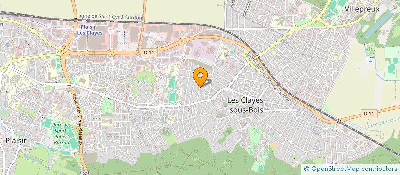 localisation de l'entreprise 821 702 735   LES CLAYES-SOUS-BOIS