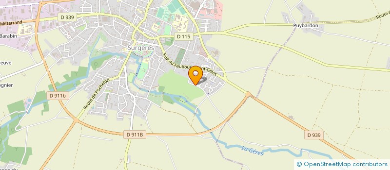 localisation de l'entreprise 821 753 548   SURGERES