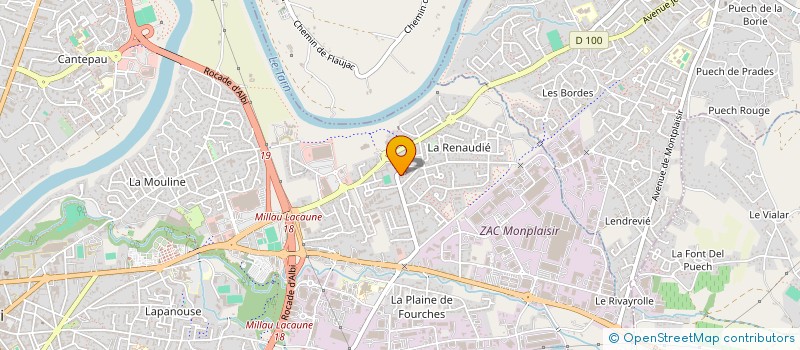 localisation de l'entreprise 821 779 444  à ALBI