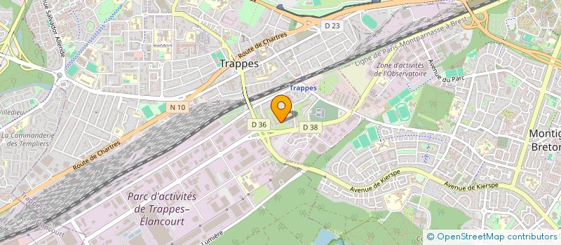 localisation de l'entreprise 821 783 800   TRAPPES