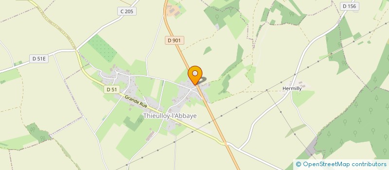 localisation de l'entreprise 821 809 902   THIEULLOY-L'ABBAYE