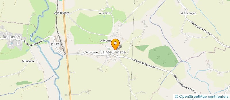 localisation de l'entreprise 821 810 587 à SAINTE-CHRISTIE