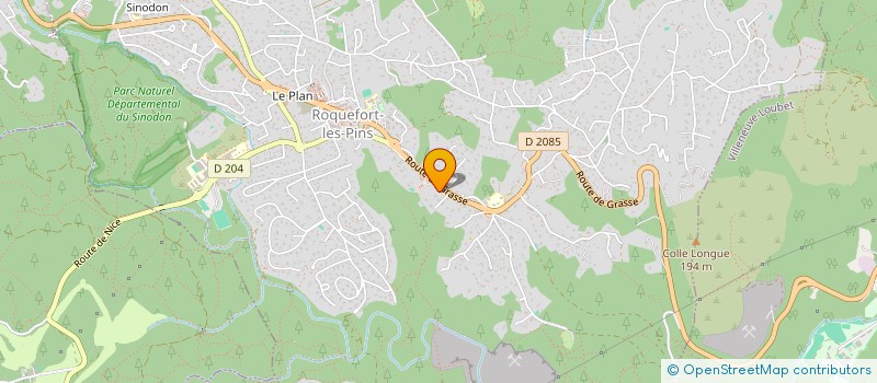 localisation de l'entreprise 821 932 340   ROQUEFORT-LES-PINS