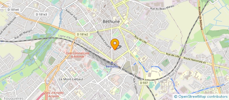 localisation de l'entreprise 821 935 251 à BETHUNE