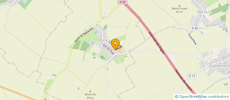 localisation de l'entreprise 821 972 536   DURY