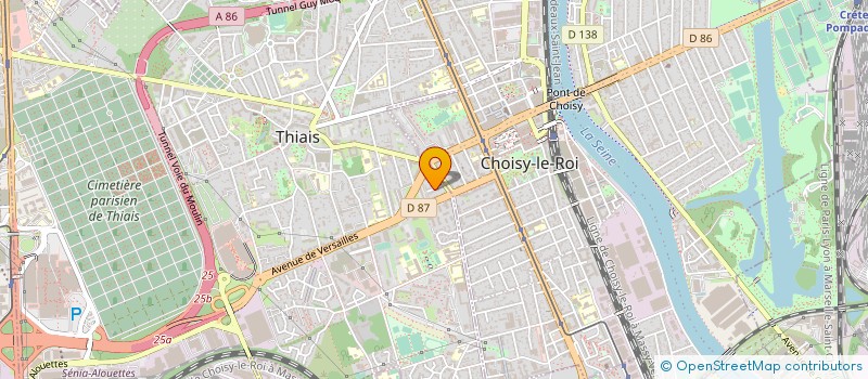 localisation de l'entreprise 822 014 072   THIAIS