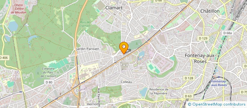 localisation de l'entreprise 822 036 687 à CLAMART