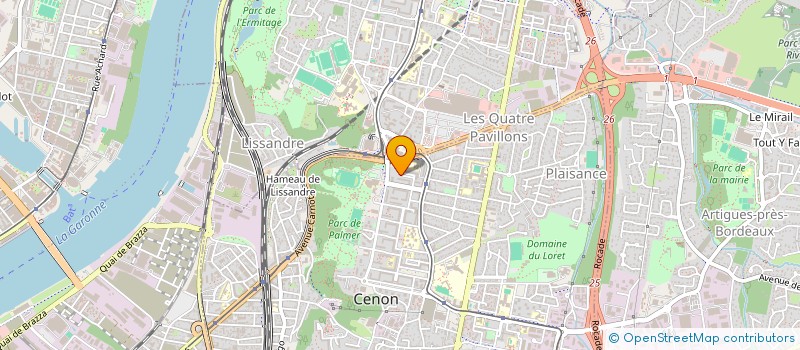 localisation de l'entreprise 822 052 452   CENON