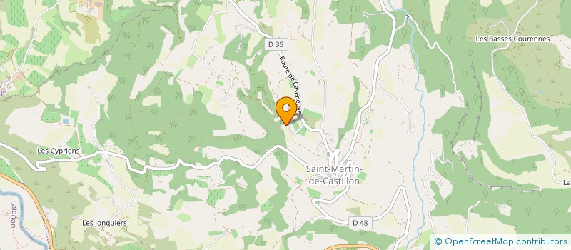 localisation de l'entreprise 822 122 552   SAINT-MARTIN-DE-CASTILLON