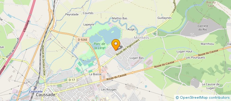 localisation de l'entreprise 822 132 858   MONTEILS