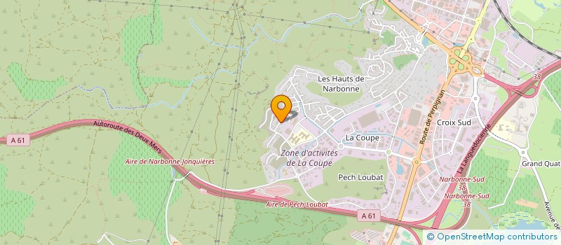 localisation de l'entreprise 822 142 246   CUXAC-D'AUDE