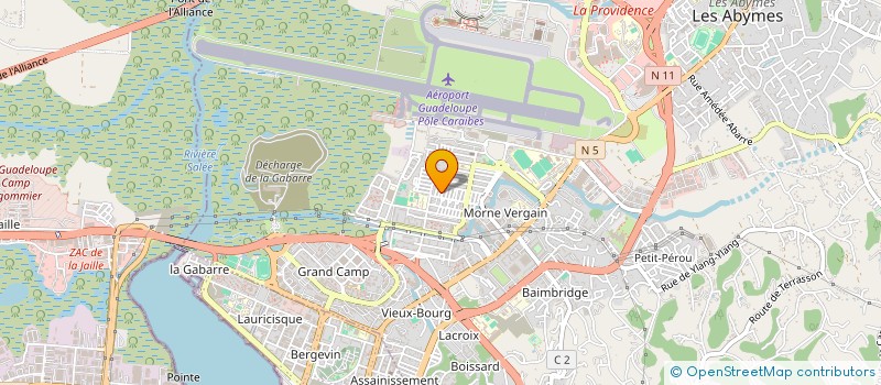 localisation de l'entreprise 822 197 166 à LES ABYMES