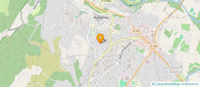 localisation de l'entreprise 822 203 485   AUBENAS