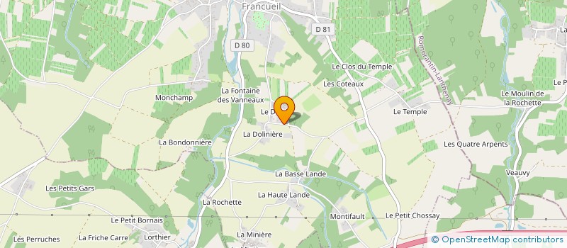 localisation de l'entreprise 822 470 431   FRANCUEIL