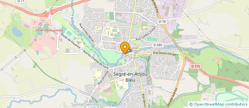 localisation de l'entreprise 822 484 879   SEGRE-EN-ANJOU BLEU