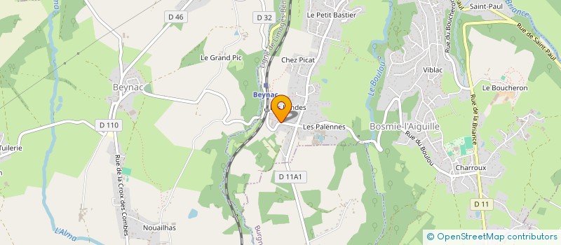 localisation de l'entreprise 822 511 457   SAINT-PRIEST-SOUS-AIXE