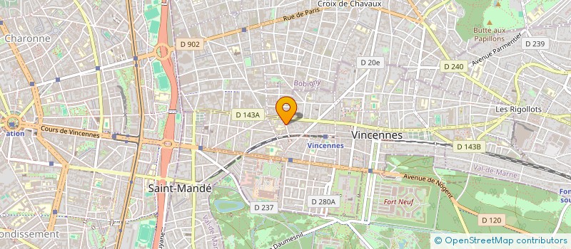 localisation de l'entreprise 822 516 795  à VINCENNES