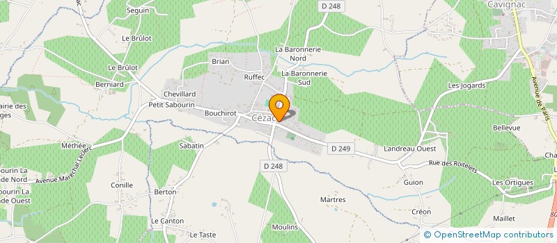 localisation de l'entreprise 822 557 609   CEZAC