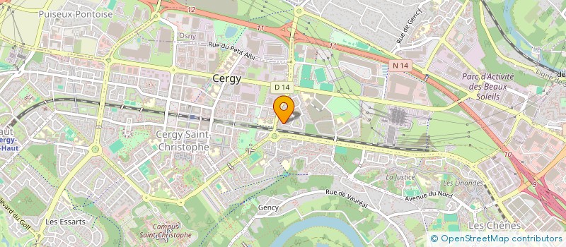 localisation de l'entreprise 822 587 812   CERGY