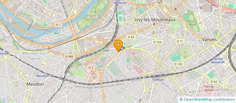 localisation de l'entreprise 822 591 236  à ISSY-LES-MOULINEAUX