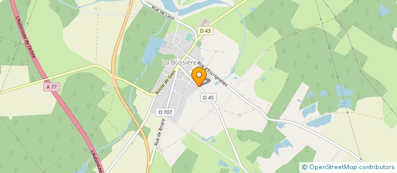 localisation de l'entreprise 822 863 643 à LA BUSSIERE