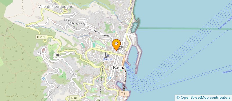 localisation de l'entreprise 822 871 885 à BASTIA