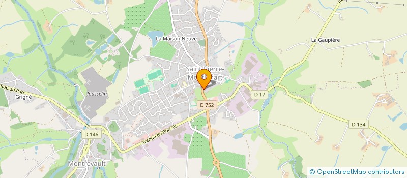 localisation de l'entreprise 822 993 358  à MONTREVAULT-SUR-EVRE