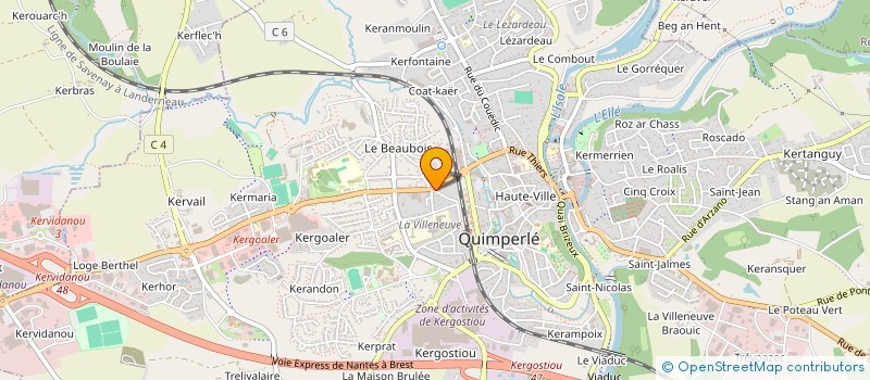 localisation de l'entreprise 823 162 474   QUIMPERLE