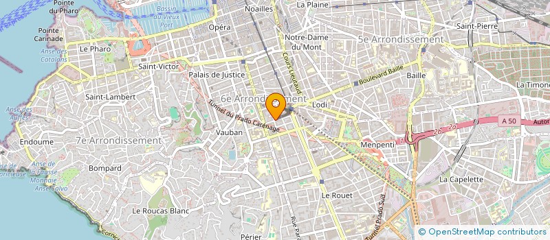 localisation de l'entreprise 823 199 500 à MARSEILLE 6EME