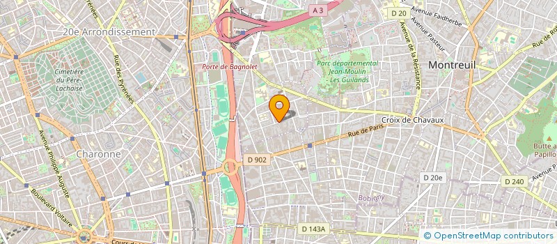 localisation de l'entreprise 823 379 177   BAGNOLET
