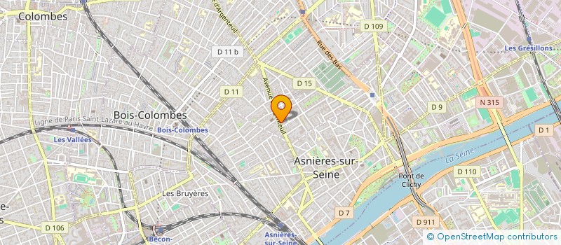 localisation de l'entreprise 823 408 414 à ASNIERES-SUR-SEINE