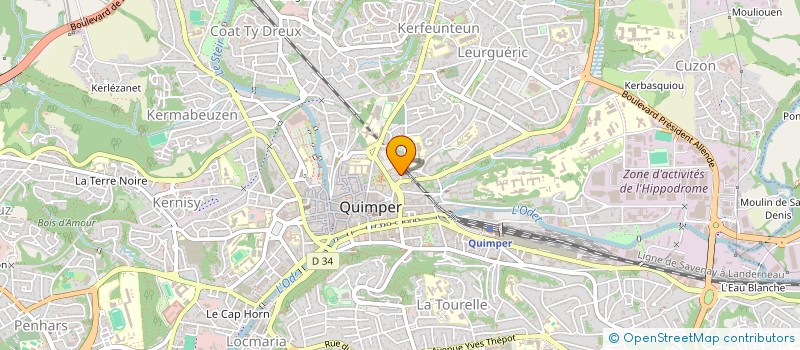 localisation de l'entreprise 823 416 847  à QUIMPER