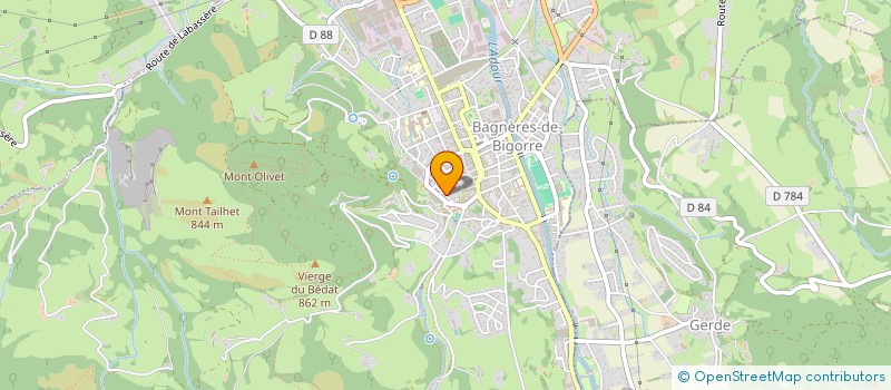 localisation de l'entreprise 823 448 659   BAGNERES-DE-BIGORRE