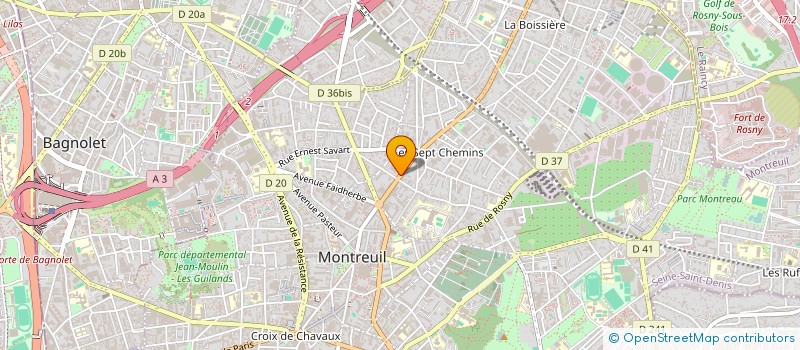 localisation de l'entreprise 823 481 866   MONTREUIL