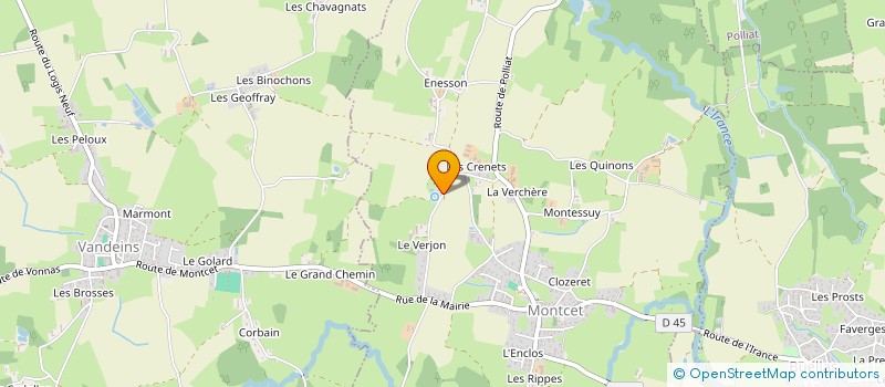 localisation de l'entreprise 823 506 746 à MONTCET