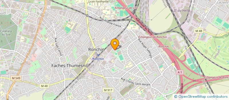 localisation de l'entreprise 823 593 256 à RONCHIN