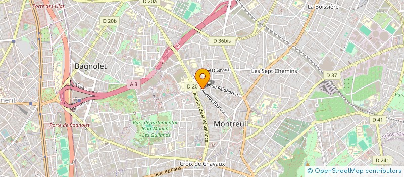 localisation de l'entreprise 823 596 457 à MONTREUIL