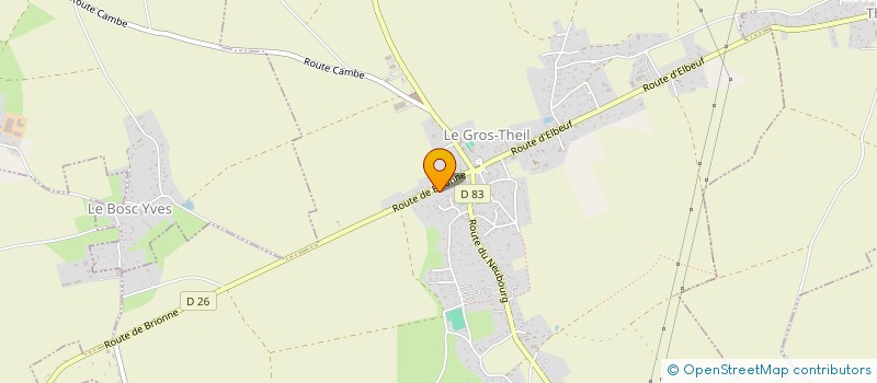 localisation de l'entreprise 823 627 070   LE BOSC DU THEIL