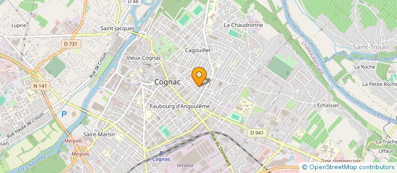 localisation de l'entreprise 823 856 240  à COGNAC