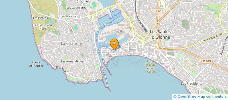 localisation de l'entreprise 823 880 638 à LES SABLES D'OLONNE
