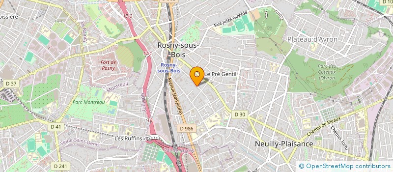 localisation de l'entreprise 824 030 787   VILLEMOMBLE