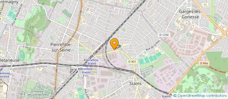 localisation de l'entreprise 824 105 175 à STAINS