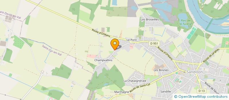 localisation de l'entreprise 824 121 834   SANDILLON
