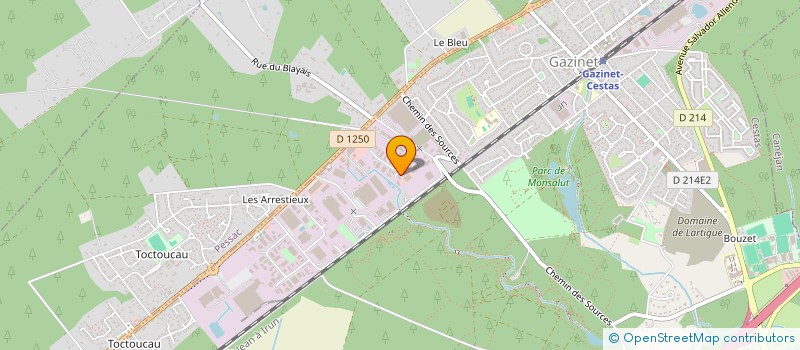 localisation de l'entreprise 824 232 888   CESTAS