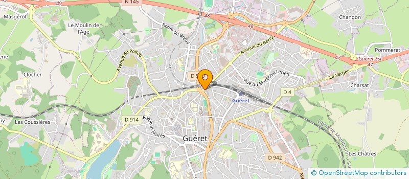 localisation de l'entreprise 824 386 551 à GUERET