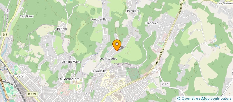 localisation de l'entreprise 824 750 442   COULOUNIEIX-CHAMIERS