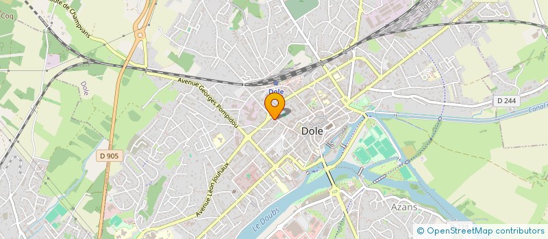 localisation de l'entreprise 824 918 288  à DOLE