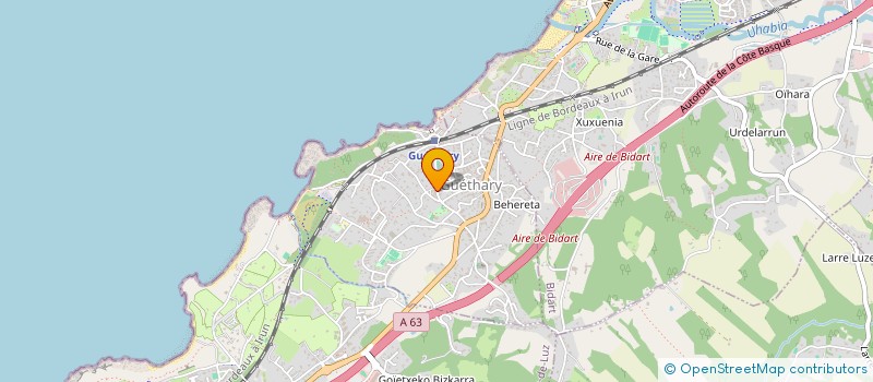 localisation de l'entreprise 825 086 101   GUETHARY